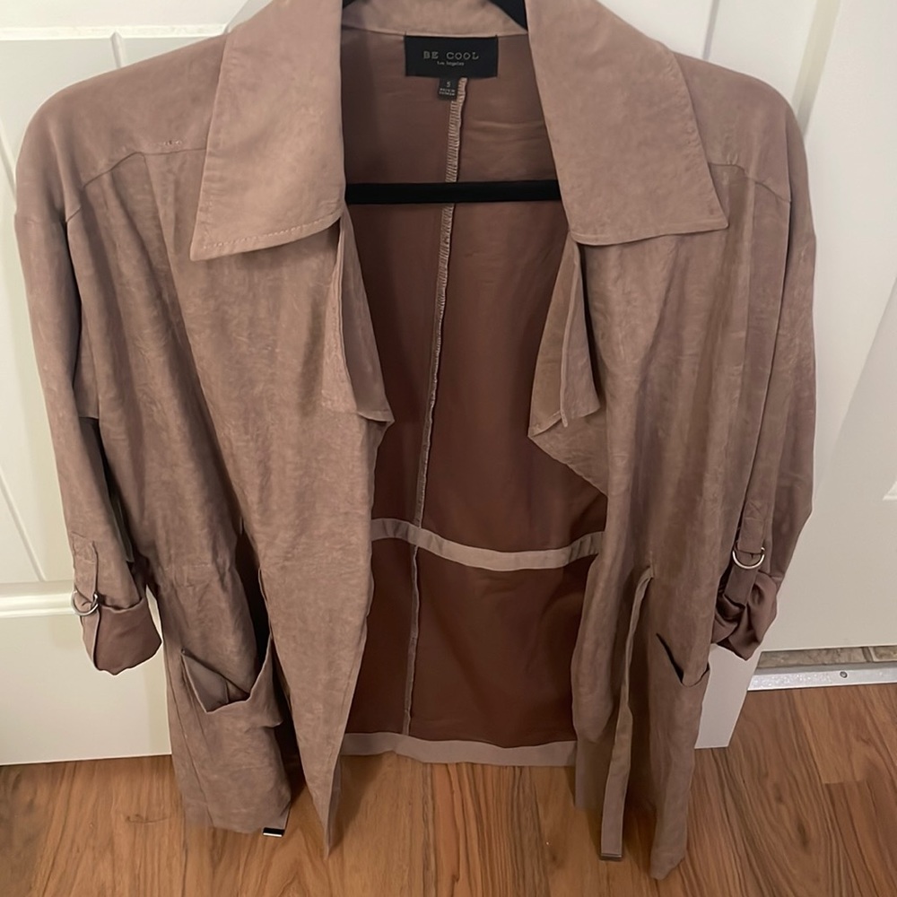 Blazer jacket in tan